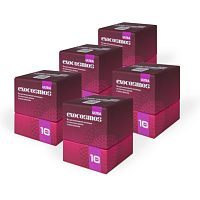 Акция! 5 упаковок со скидкой 20% ЭКЗОКОСМОС (EXOCOSMOS) ULTRA для кожи головы и волос лиофилизат с экзосомами 10 млрд 100 мг №1 флакон
